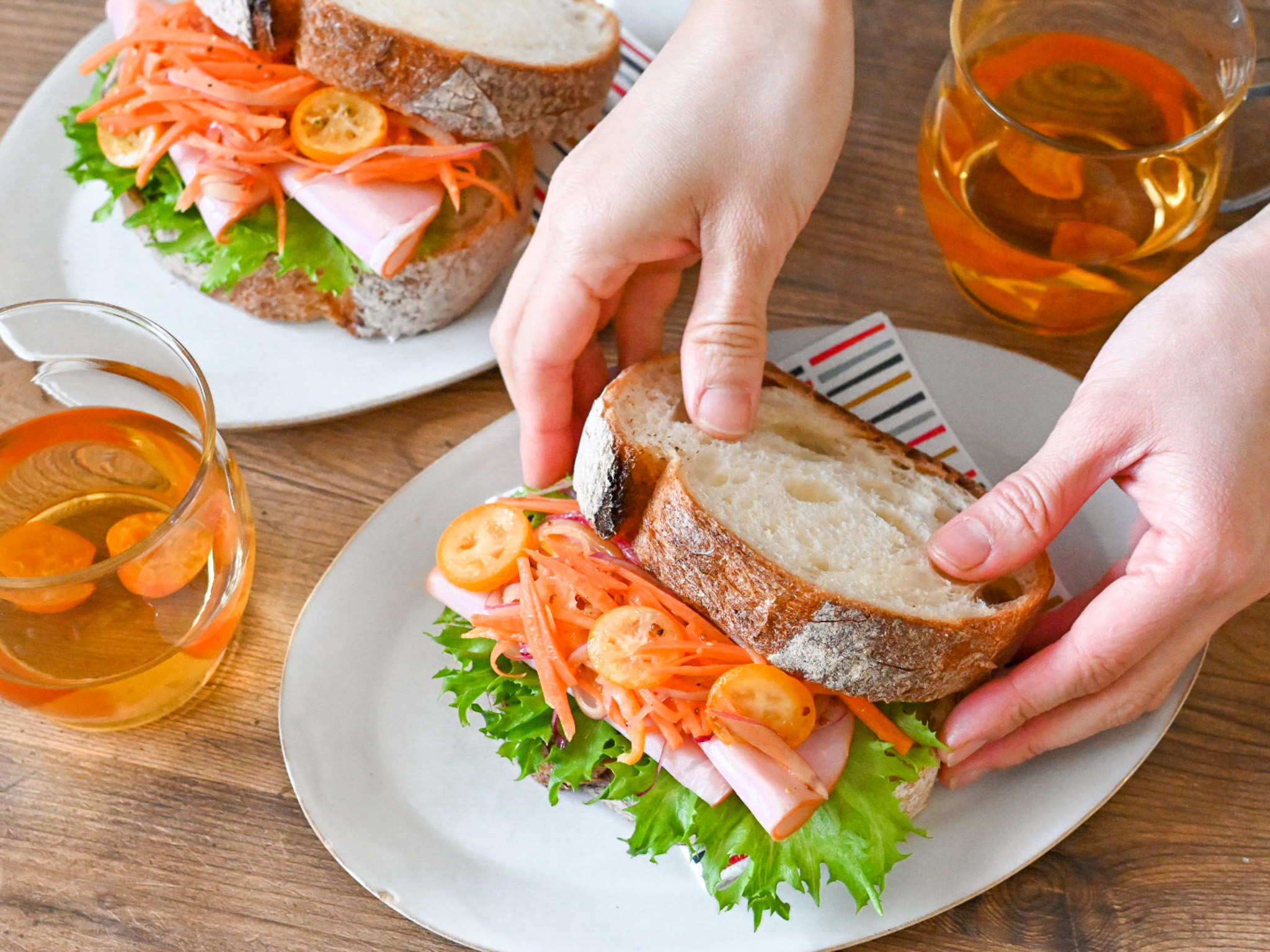 金柑のサンドイッチ